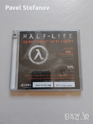 Half-Life Generation (Sierra) PC CD – VG+/MINT – 2 CD + Manual