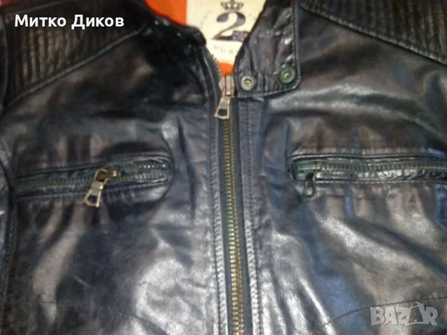 London Subway Italy Jacket женско яке рокерско марково като нова естествена кожа №46, снимка 5 - Якета - 55569044