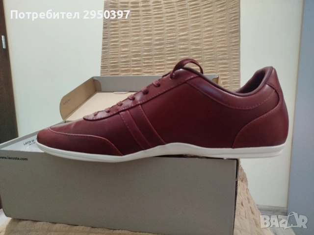 Нови кожени обувки lacoste, снимка 5 - Ежедневни обувки - 54665114