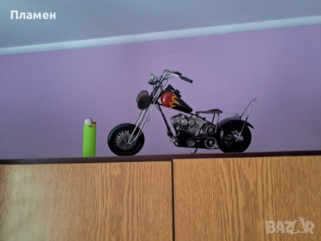 Ръчно изработен мотор от метал, снимка 3 - Декорация за дома - 53997219