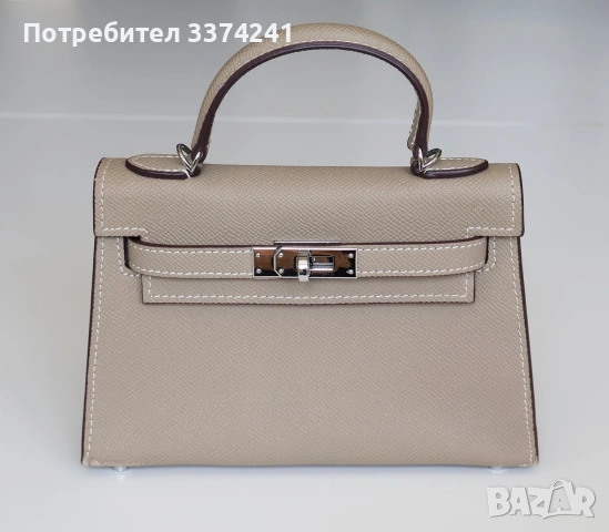 Дамска кожена чанта Hermes, снимка 2 - Чанти - 55206588