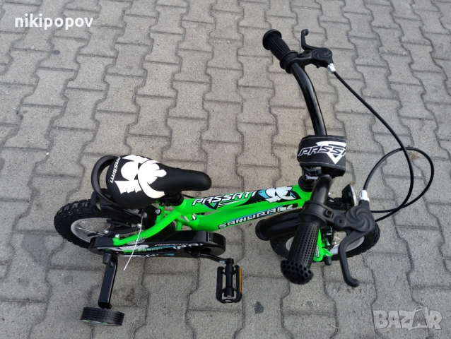 BG Детски велосипед 12" SAMURAJ зелен, снимка 3 - Велосипеди - 54334116