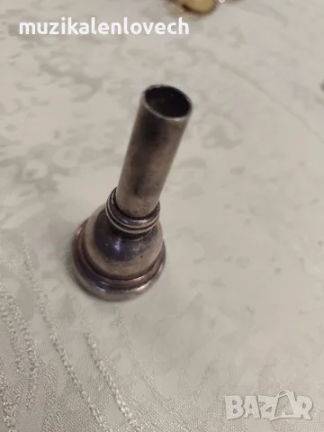Vintage B&S 7/1 Baritone / Tenorhorn Mouthpiece – Made in GDR – Original German Silver-Plated, снимка 5 - Духови инструменти - 55532328