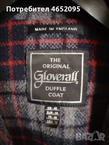 Оригинално дамко вълнено палто Gloverall с качулка, снимка 4 - Палта, манта - 55566270