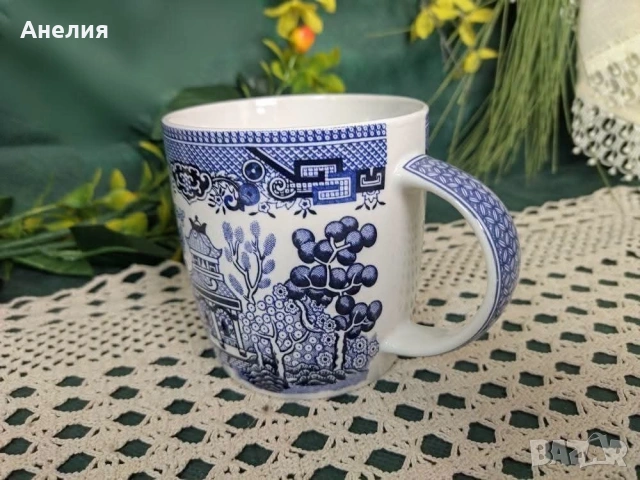 Англия в синьо дизайн синя върба, снимка 15 - Чинии - 55042625