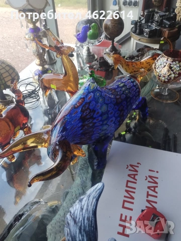 ПРОДАВАМ ОГРОМНА ФИГУРА НА БИК МОРАНО ОТЛИЧНА , снимка 3 - Антикварни и старинни предмети - 55128249