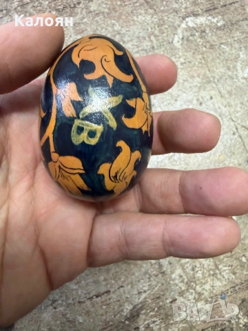 Дървено яйце ръчно рисувано , снимка 3 - Колекции - 54368356
