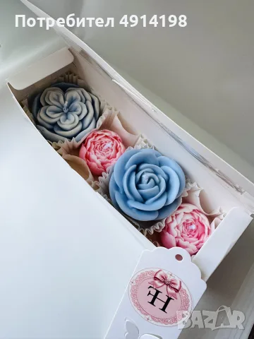 🕯️ Ръчно изработени соеви свещи., снимка 3 - Изкуствени цветя - 55607901