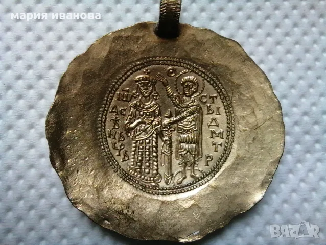 Медальон висулка монета на цар Иван Асен 2