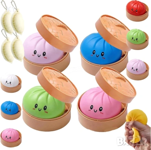 Китайски хляб Дъмлинг Скуиши/Dumpling Squishy Dumplings Дъмплингс , снимка 2 - Плюшени играчки - 54478665