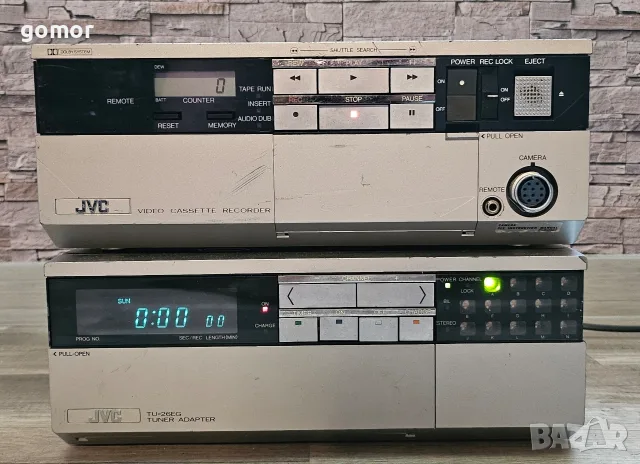 Рядък ретро VHS видеорекордер JVC HR-2650EG с тунер TU-26EG – Made in Japan