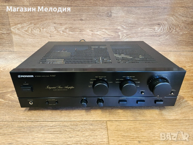 Усилвател Pioneer A-447 – Японска мощ и детайл, Made in Japan, снимка 2 - Ресийвъри, усилватели, смесителни пултове - 54629270