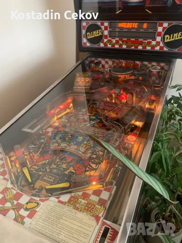 Флипер Williams Diner 1990 г. Пинбал машина , снимка 2 - Други игри и конзоли - 55556880