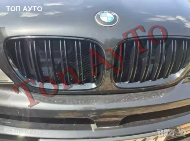 Двойни Бъбреци БМВ BMW Х5 E53 2004 - 2006 LCI Фесйслифт Черен Гланц Решетки, снимка 13 - Аксесоари и консумативи - 54147489
