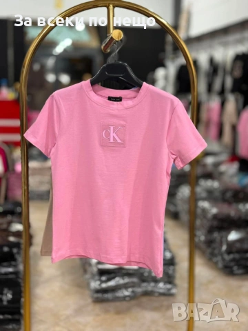 Calvin Klein Дамска Тениска👚Дамска Блуза С Къс Ръкав Келвин Клайн - 5 Цвята Код I_252, снимка 3 - Тениски - 54876797