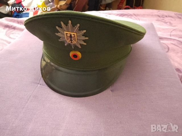Немска винтидж пожарникарска военна шапка размер 57 нова, снимка 2 - Екипировка - 54957636