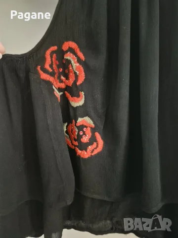 Desigual Страхотен черен топ с красива бродерия и пайети 🌹

​, снимка 7 - Корсети, бюстиета, топове - 55396104