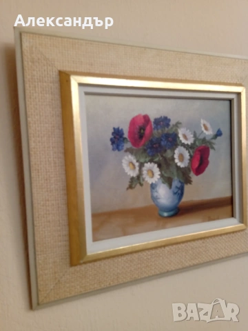 Маслена картина подписана, снимка 6 - Картини - 53919383