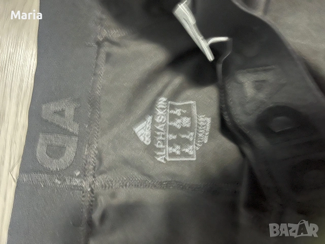 Оригиналенw дамски клин Adidas черен 3 4 размер XS, снимка 3 - Спортни екипи - 55194584