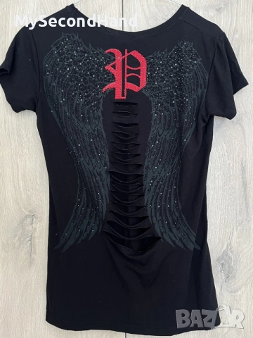 Philipp Plein дамска тениска L, снимка 2 - Тениски - 55601520