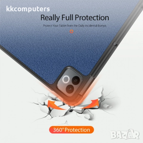 DUX DUCIS Domo Калъф за Realme Pad 3 с Тройно Сгъваема Стойка и Протектор – 2 цвята, снимка 5 - Калъфи, кейсове - 54041255