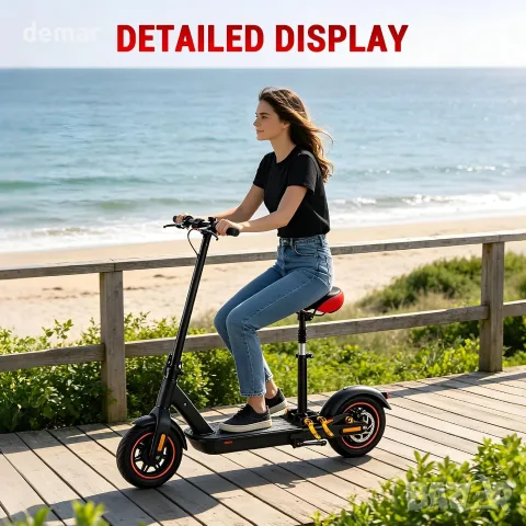 Комплект седалка за електрическа тротинетка Xiaomi M365/M365 Pro – регулируема височина, снимка 7 - Аксесоари за велосипеди - 55321320