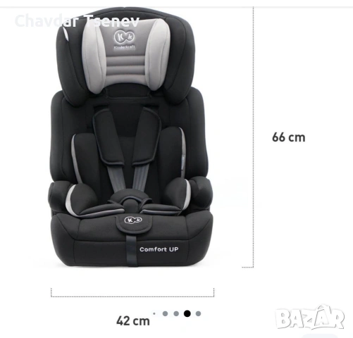 Столче за кола Kinderkraft Comfort UP, 9 кг-36 кг, Черно, снимка 4 - Други - 54861882