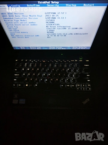 лаптоп Lenovo ThinkPad X230 i5-3320m/4GB/160GB/ 12.5"/ Батерия ОК/ Клавиатура с подсветка , снимка 4 - Лаптопи за работа - 55008039