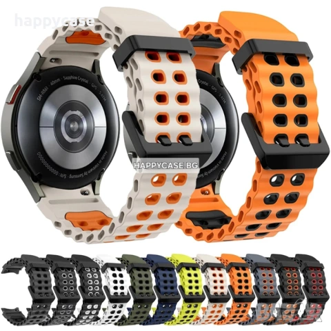 Samsung Galaxy Watch 7 6 5 4 3 / Pro / Classic / FE / MARINE Силиконова каишка