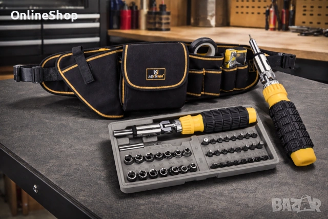 Пълен комплект отвертка , Гъвкаво рамо с аксесоари, 41 в 1 + Подарък, снимка 2 - Отвертки - 54107050