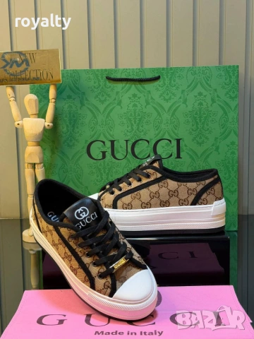 Gucci Нови Дамски Маратонки Гучи с Кутия , снимка 2 - Маратонки - 54620818