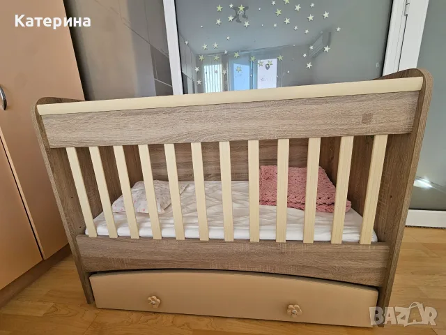 Бебешко легло люлка с матрак 60×120см