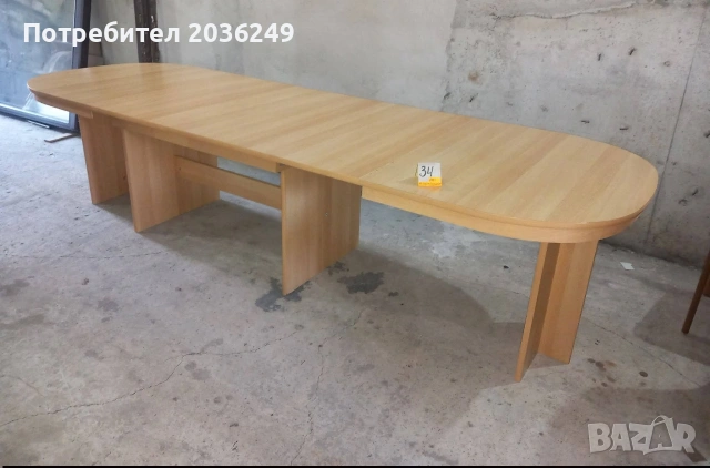 Голяма масивна разтегателна маса с много нива на разтягане, снимка 3 - Маси - 54114268