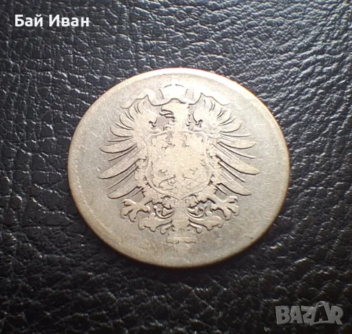 Стара сребърна монета 1 марка 1875 г. буква Е - Германска империя - рядка !, снимка 9 - Нумизматика и бонистика - 55306523