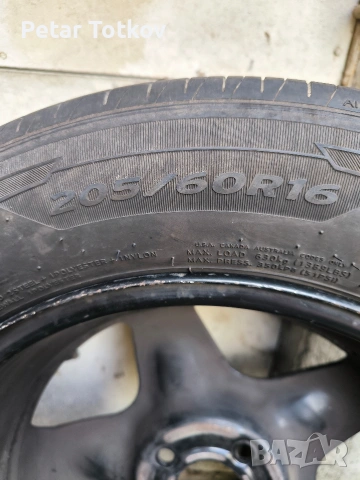 16 цола желязна джанта с гума за Дачия Сандеро 3 , снимка 4 - Гуми и джанти - 54236904