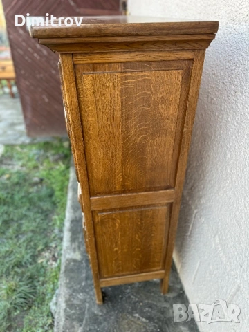 Дъбов бар шкаф / бюфет с падаща врата и осветление, снимка 7 - Бюфети - 53958685