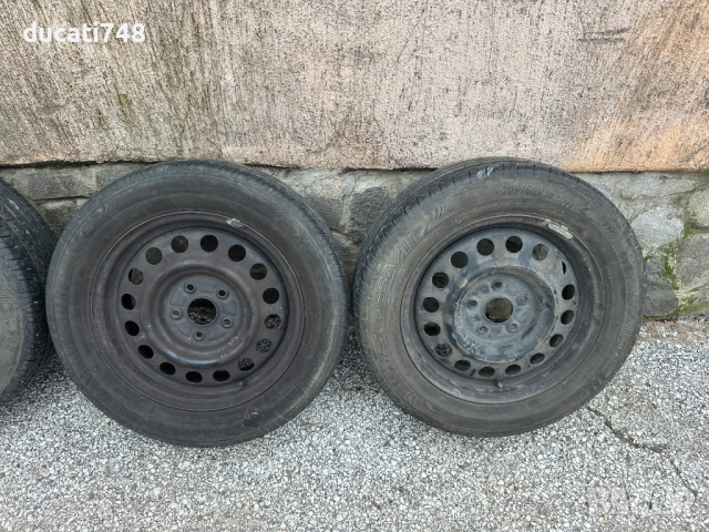 4бр. джанти 16" 5х114.3 с гуми 205/60/16 - Toyota, Fiat Sedici, Suzuki SX4