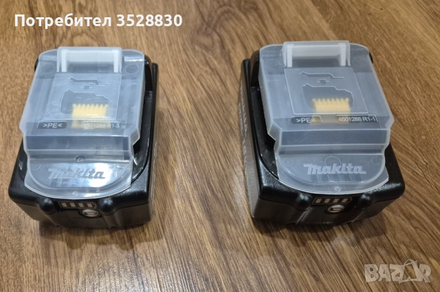 Комплект Макита 2бр оригинални батерии 5Ah Makita BL1850B и оригинално бързо зарядно Makita DC18RC, снимка 4 - Други инструменти - 54356825