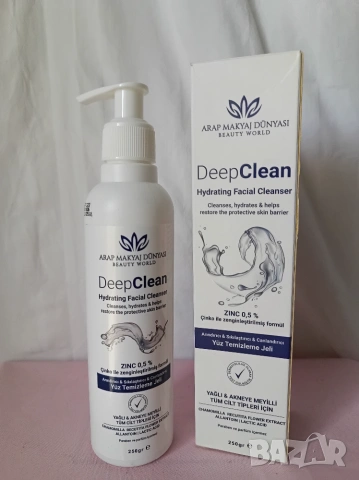 Хидратиращ измиващ гел за лице Deep Clean 250 мл. , снимка 2 - Козметика за лице - 55048042