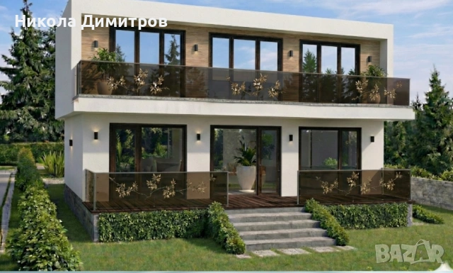 Нови Две Модерни Еко къщи във Виница с панорамна гледка и отлична локация, снимка 2 - Къщи - 54933086