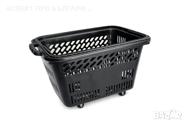 Кошница за пазаруване 54л на колелца , снимка 8 - Оборудване за магазин - 52498159