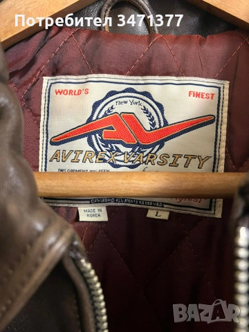 Рядко Колекционерско Яке Avirex USA (80s/90s) L/XL– Безупречно Състояние, снимка 3 - Якета - 55100903