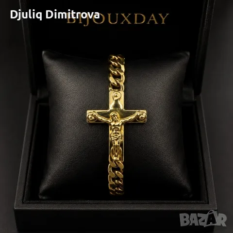 Мъжка гривна Crucifix Gold