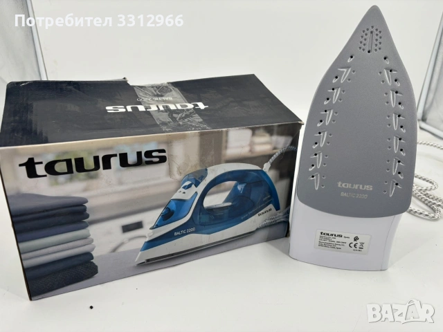 Чисто нова парна ютия TAURUS 2200w, снимка 2 - Ютии - 54416710
