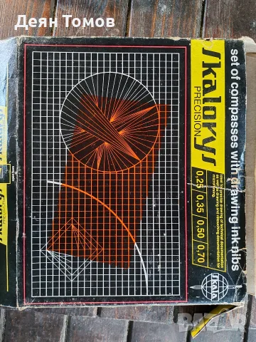 винтидж комплект за техническо чертане на марката Skala Skalorys Precision. , снимка 3 - Други ценни предмети - 55391065