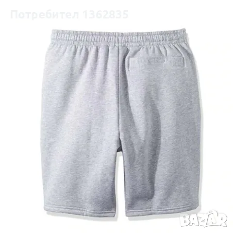 НОВИ оригинални памучни светло сиви къси гащета бермуди LACOSTE / Лакосте  размер 5 / L от САЩ, снимка 8 - Къси панталони - 55392443