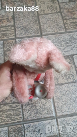 Стара играчка Заек барабанист, снимка 7 - Колекции - 54525852