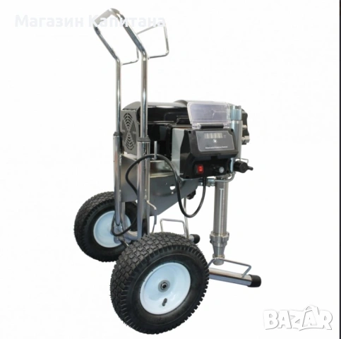 Машина за пръскане на шпакловка и боя с 2 пистолета Bisonte PAZ-81X, 4500 W, 8 л/мин, 227 бара, снимка 2 - Други машини и части - 54777729