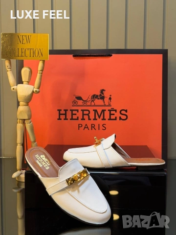 Hermes ⚜️ Дамски Чехли , снимка 3 - Чехли - 55075344