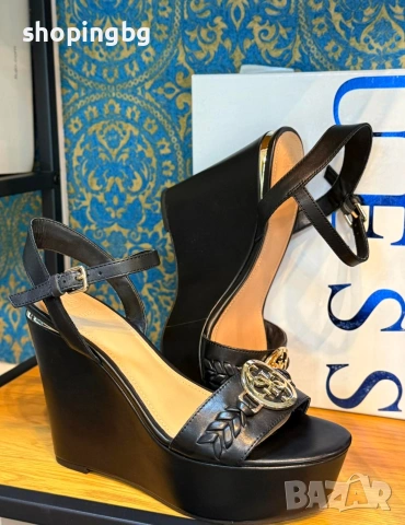 Дамски сандали на платформа GUESS BLACK, снимка 3 - Други - 54779892
